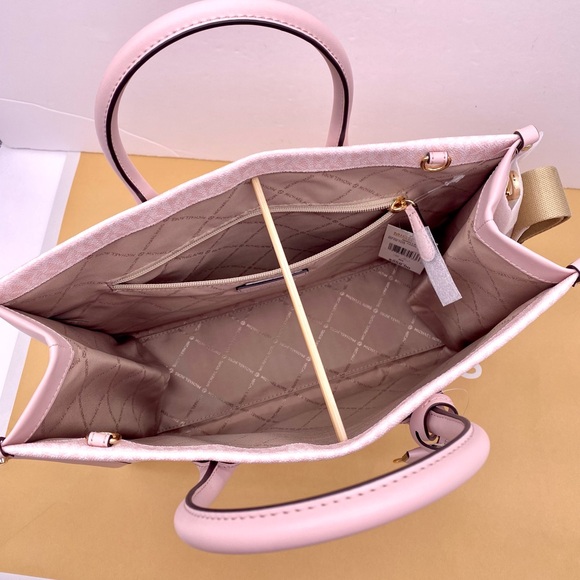 MICHAEL KORS  Mirella Medium Ombré Logo Tote Bag - Picture 4 of 16